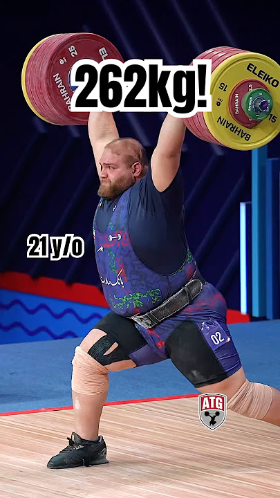 21 y/o Alireza Yousefi 🇮🇷 262kg / 578lbs C&J!! 2024 World Weightlifting Championships C&J 🥇