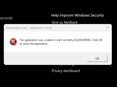 Fix 0xc0000906 Error