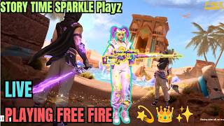 🔴 FREE FIRE LIVE 🔥 RANK PUSH + CLUTCH GAMEPLAY 😱 | STORY TIME SPARKLE PLAY