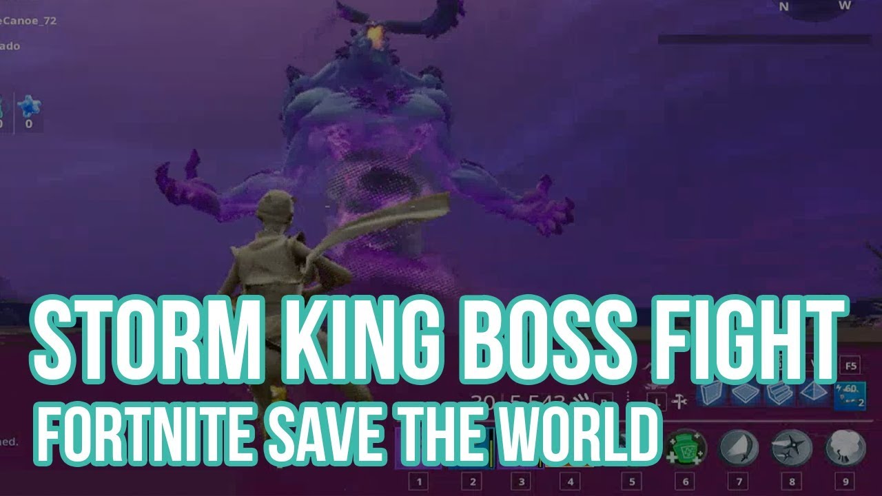 Final Storm King Boss Fight No Commentary Fortnite Save The World Stw Youtube