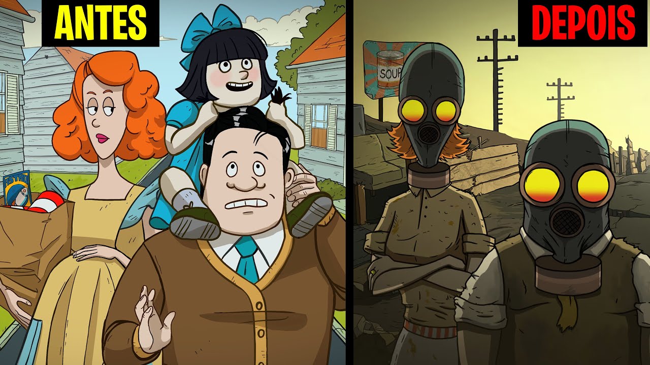 LEVEI MINHA FAMÍLIA PARA O ABRIGO SUBTERRÂNEO E FICAMOS LÁ POR MUITO TEMPO (60 Seconds)