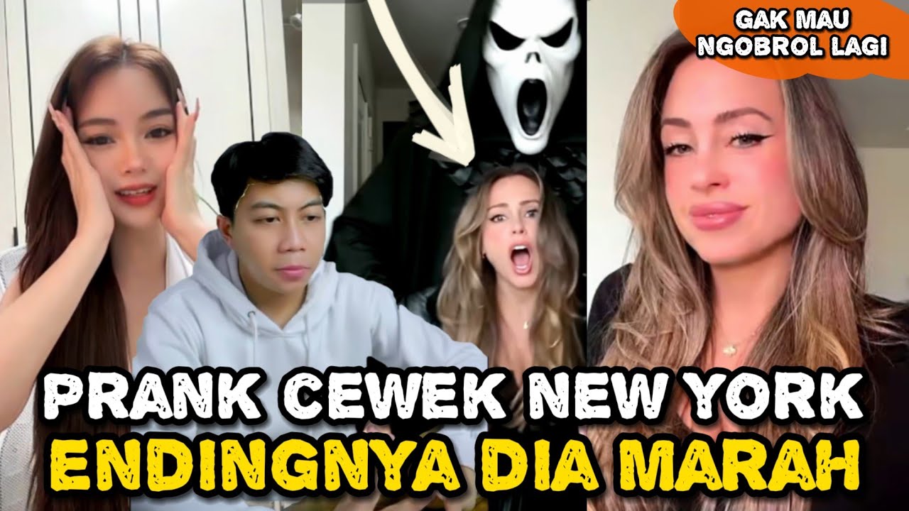 PANIK‼️CEWEK NEW YORK DI PRANK, ENDING NYA DIA KESEL