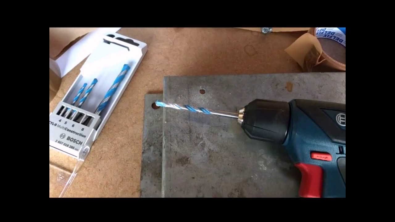 Testando Broca BOSCH Multi Construction CYL-9 na SMART 1000 teste da melhor Broca multi materiais