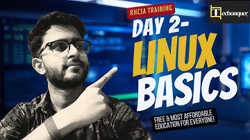 RHCSA Training Day 2 – Linux Basics Part 2 | Techonquer  #LinuxTraining #RHCSA