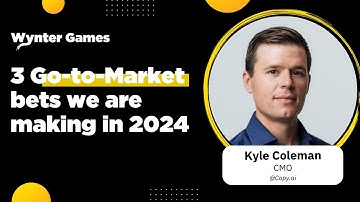 3 Go-to-Market bets we are making this year - Kyle Coleman (CMO at Copy.ai)