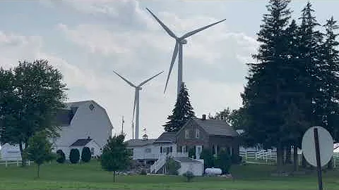 Robert Krohn's farm and windmills