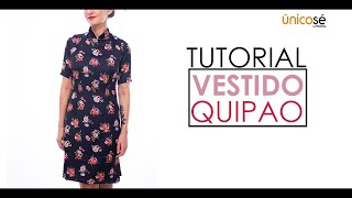 DIY Tutorial costura VESTIDO QUIPAO.