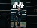 Give God His credit.