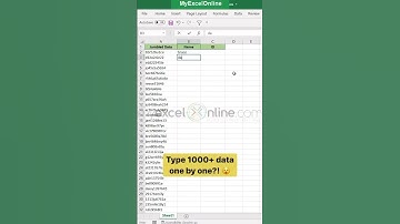 Flash fill Excel Hack 🤩 #myexcelonline #excel #shorts