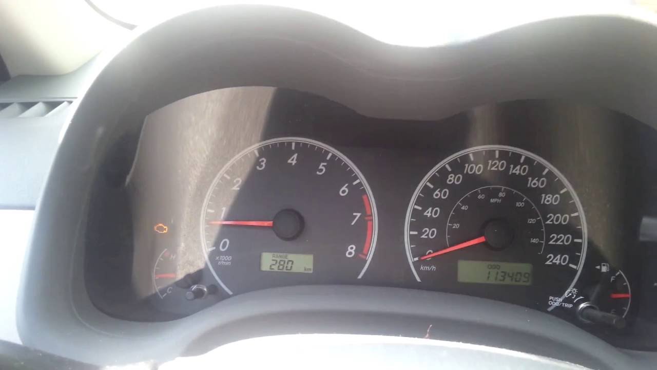 2009 Toyota Corolla Check Engine Light Vsc Off Flashing