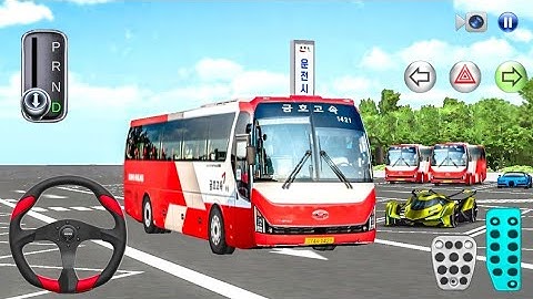 New Intercity Hyundai Bus in Highway Rest Area - 3D Driving Class 2025 - best Android gameplay❤️❤️❤️