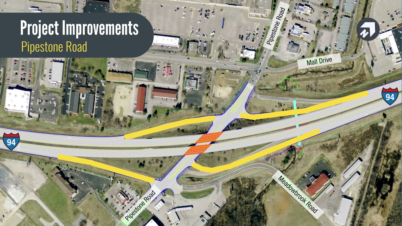 I-94 rebuilding project from Red Arrow Highway to Britain Avenue