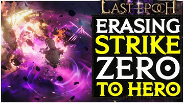 Zero To Hero Erasing Strike Attack Speed Spam Void Knight Last Epoch Build Guide Showcase W/Leveling