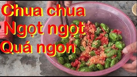 Cách làm cà na đập muối ớt - Ngọc vũ Vlog