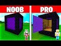 Minecraft NOOB vs PRO: LA CASA SECRETA del PORTAL de MINECRFAFT!