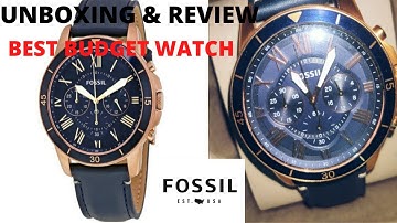 Fossil Analog Blue Dial Men