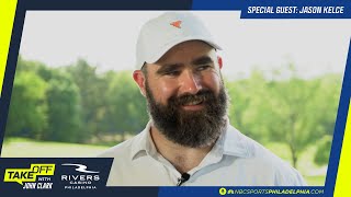 Jason Kelce on still hanging around Eagles' facility, transition to TV \& Beach Bash | Takeoff