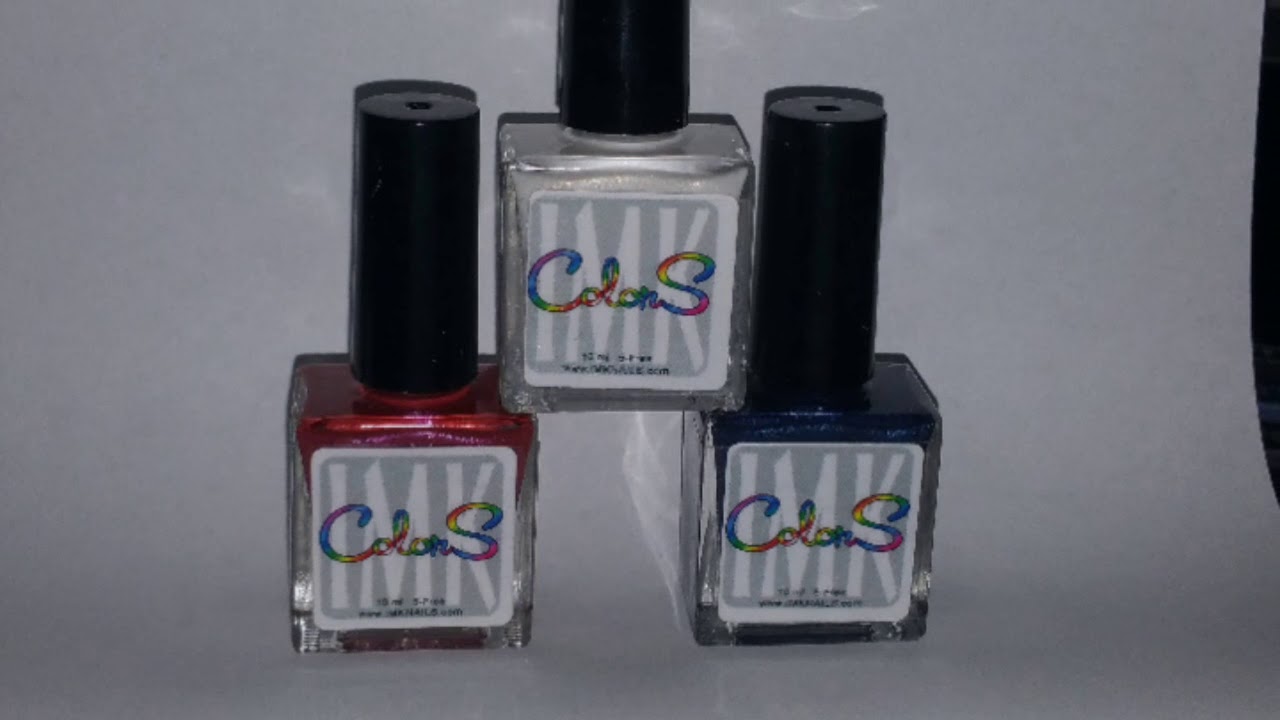 IMK Nails 1776 Collection and Watermarble w/ Sheerly Marbleous