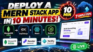 Deploy a MERN Stack App in 10 Minutes 🚀  Render + Netlify + MongoDB  #mernstackproject #déploiement