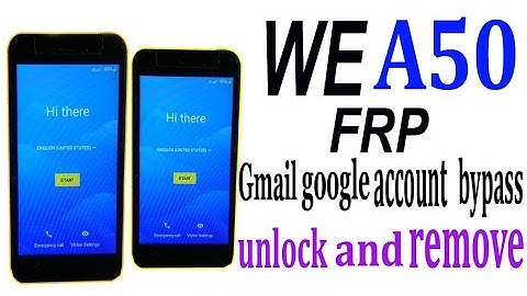 WE A50 frp bypass/WE A50 Google account bypass frp remove।all solutions 79
