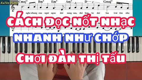 Cách ĐỌC NỐT NHẠC NHANH NHƯ CHỚP | Cách chơi đàn Thị Tấu | Ku Tèo Piano.