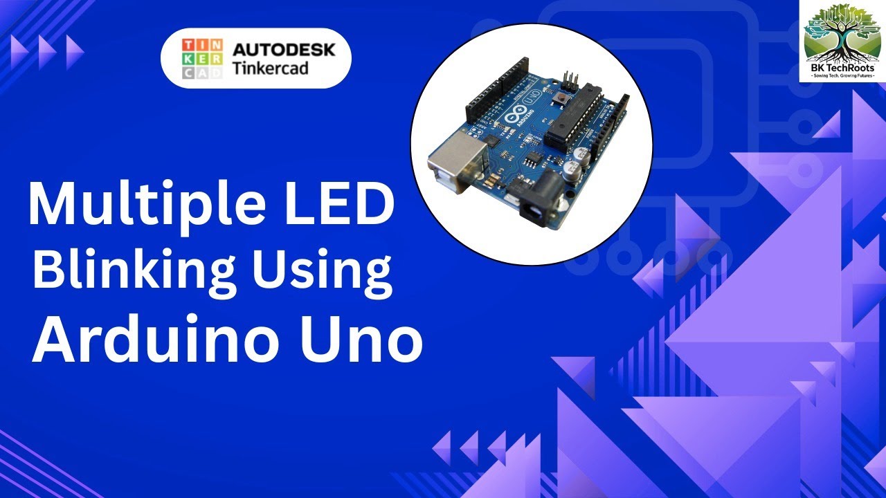 Multiple LEDs Blinking with Arduino UNO 🔥 | TinkerCad Simulation Made ...