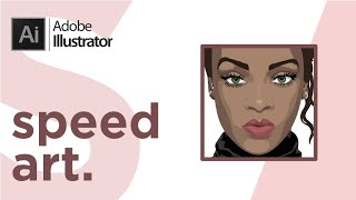 Adobe Illustrator | Speed Art Спид Арт | Portrait Портрет | Pen Tool Перо | Графическая Иллюстрация