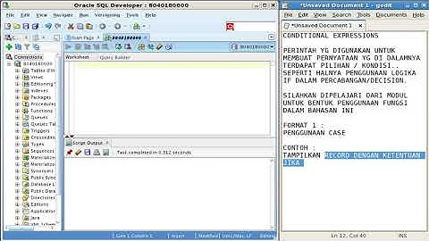 Menggunakan perintah-perintah conditional expression dalam SQL Oracle - Bagian 1