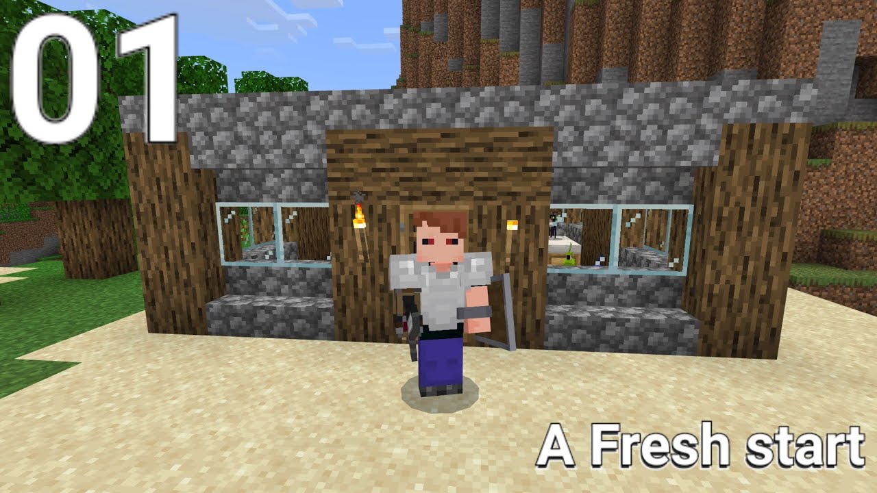 Minecraft survival Ep 1. A Fresh start - YouTube