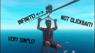 How to make an INFINITE ZIPLINE in Raft survival.