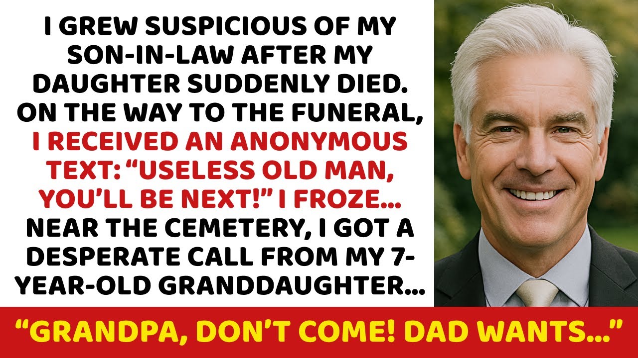 I grew suspicious of my son-in-law after my daughter suddenly died. On the way to the funeral, I...