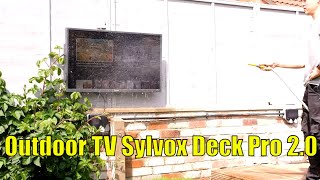 Outdoor TV Sylvox Deck Pro QLED 2.0 Unboxing setup and Wall Mount Installation