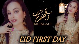 My First Day Eid Look l Eid Mubarak | Eid Special 2024 sumairasyed vlog08