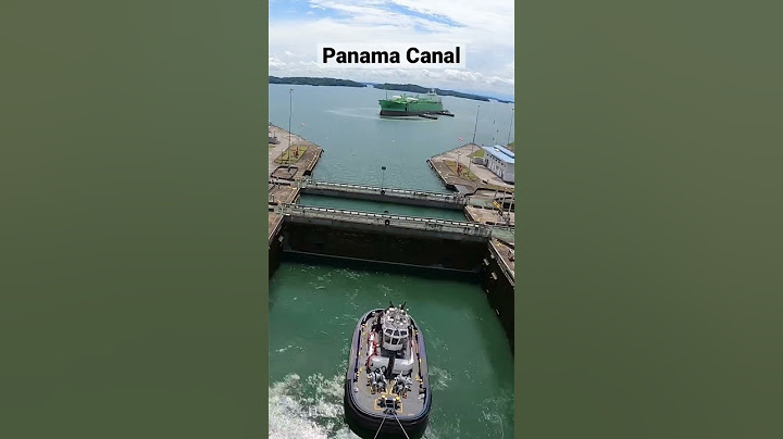 Panama Canal time lapse on one of the locks.