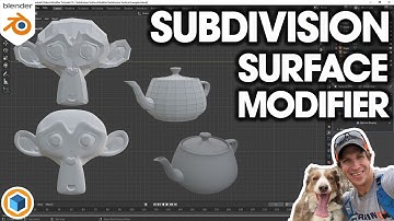 Using the SUBDIVISION SURFACE Modifier in Blender - Beginner Tutorial