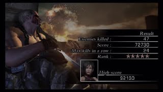 Krauser 5 star 72k on village |Re4 Mercenaries