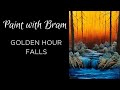Golden Hour Falls in Oil - Fun little waterfall scene
