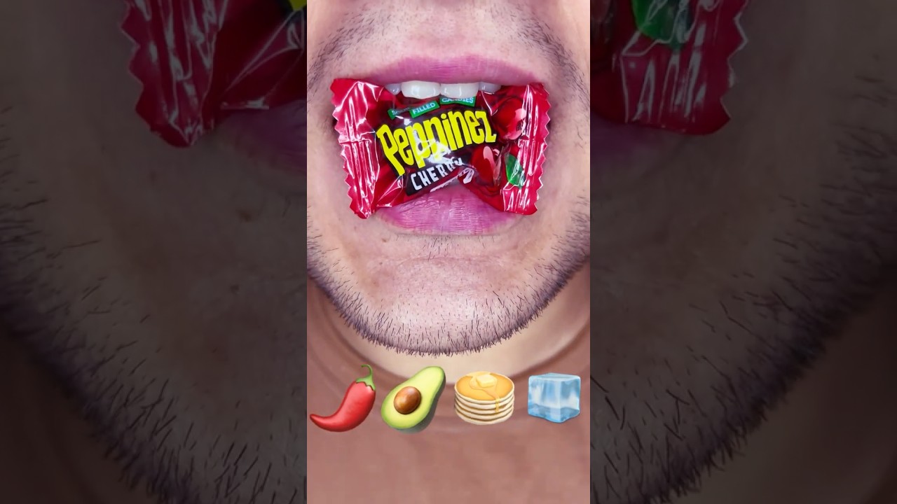 Pepper candy ball spicy pop in glossy red