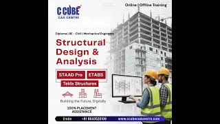 "Structural Design & Analysis Course | STAAD Pro + ETABS + Tekla Structures | 100% Placement | Erode