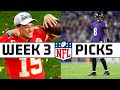 NFL Week 3 2020 Picks Straight up and Against The Spread ...