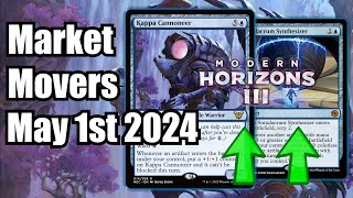 MTG Market Movers - May 1st 2024 - Modern Horizons 3 Reprint Leak Surges Card Price! Kappa Cannoneer