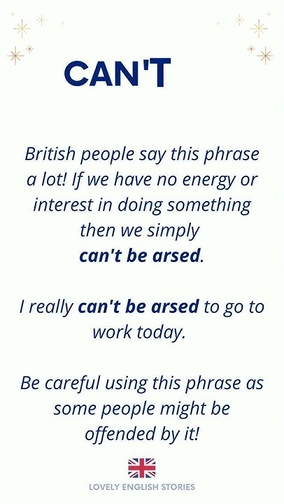british-english-vocabulary-what-does-can-t-be-arsed-mean-lovely