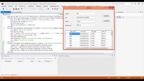 MANTENIMIENTO  DE UNA TABLA USANDO SQL Y VISUAL