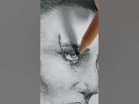 What a stern gaze. [Portrait work] #pencildrawing ️‍🔥 - YouTube