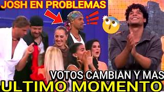 VOTOS CIERRAN FUERTE EN LA CASA DE LOS FAMOSOS! JOSH CASTIGO... PRODUCCION NO PERDONA ULTIMO MOMENTO