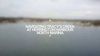 Entering Tracey's Creek at Herrington Harbour North Marina Resort and Yacht Center