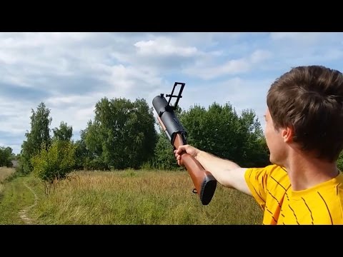 Стрельба из Самодельного Гранатомета М79. Shooting from DIY M-79 Grenade Launcher (part 2)