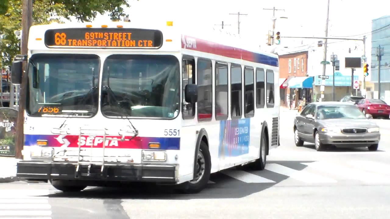 SEPTA BUS: NEW FLYER D40LF 5551 ON ROUTE: 68 - YouTube.