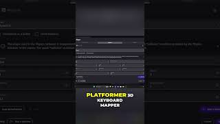 3D Platformer Keyboard Mapper #shorts #tutorial #gamedev #gdevelop #gdevelop5