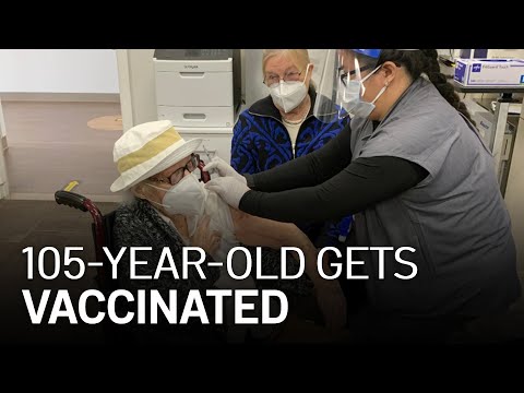 105-Year-Old, Survivor of 2 Pandemics, Gets Vaccinated